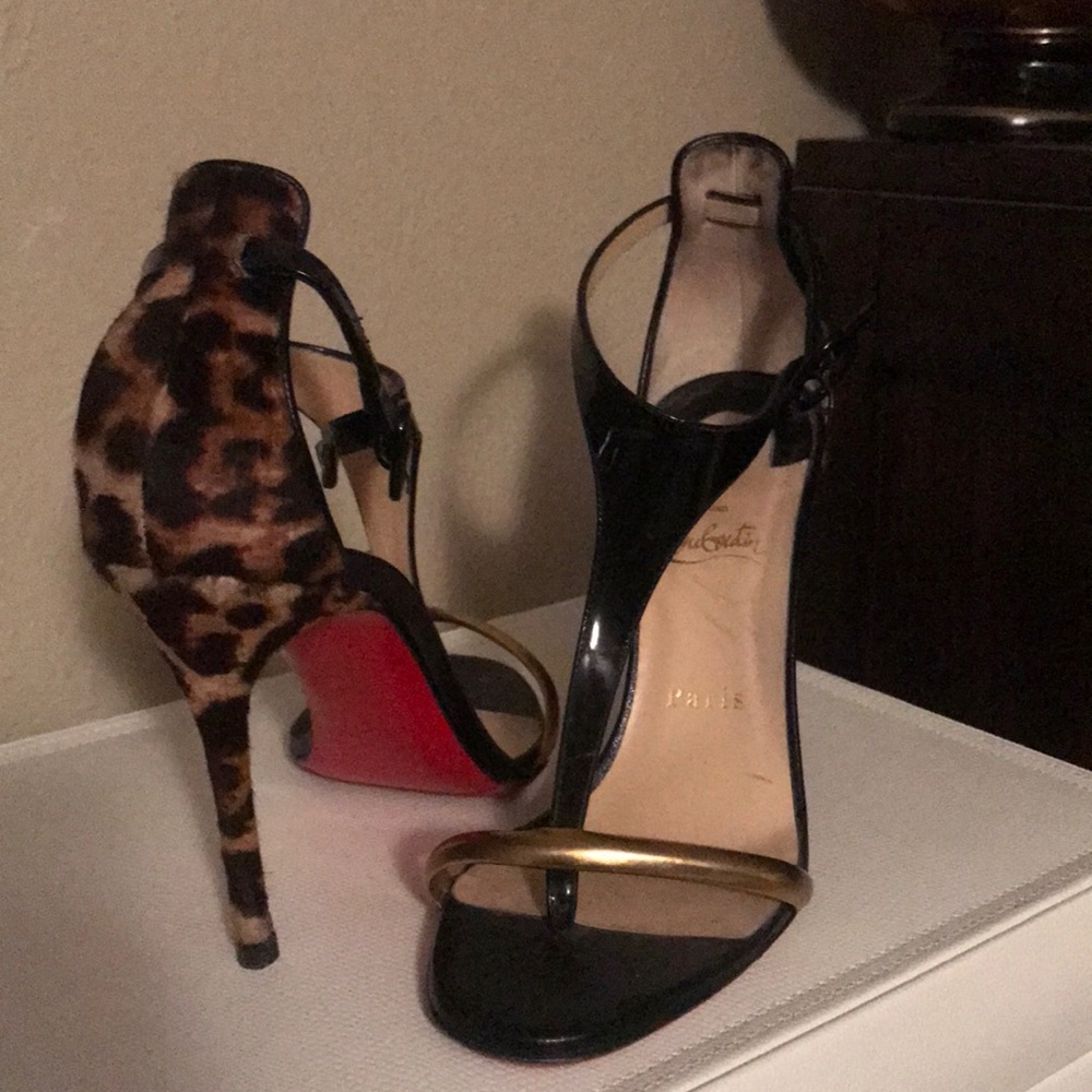Christian Louboutin Athena Alta 100 Leopard Heels